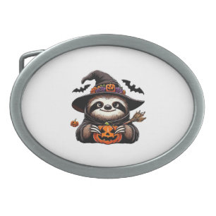 Scary Halloween Sloth Witch Hat Costume Spooky Sea Belt Buckle