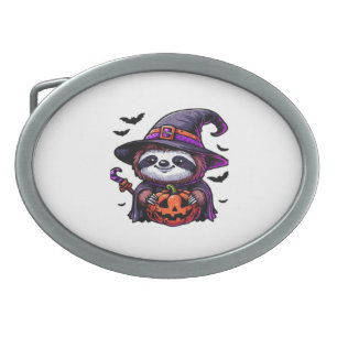 Scary Halloween Sloth Witch Hat Costume Spooky Sea Belt Buckle