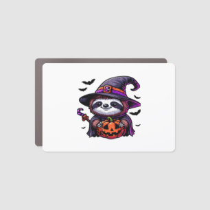 Scary Halloween Sloth Witch Hat Costume Spooky Sea Car Magnet
