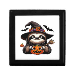 Scary Halloween Sloth Witch Hat Costume Spooky Sea Gift Box