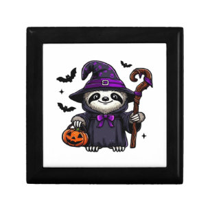 Scary Halloween Sloth Witch Hat Costume Spooky Sea Gift Box