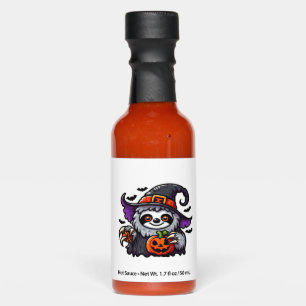 Scary Halloween Sloth Witch Hat Costume Spooky Sea Hot Sauces