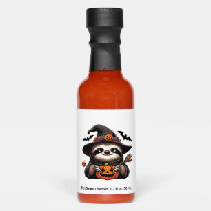 Scary Halloween Sloth Witch Hat Costume Spooky Sea Hot Sauces