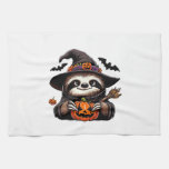 Scary Halloween Sloth Witch Hat Costume Spooky Sea Kitchen Towel