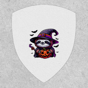 Scary Halloween Sloth Witch Hat Costume Spooky Sea Patch