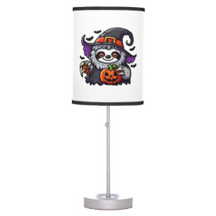 Scary Halloween Sloth Witch Hat Costume Spooky Sea Table Lamp