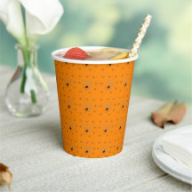 Scary Halloween Spider design Paper Cup