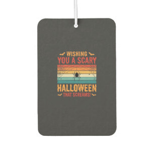 Scary Halloween Spider Web Sunset Design_1 Air Freshener