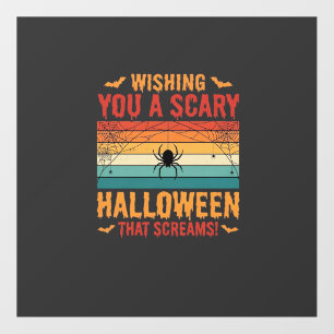 Scary Halloween Spider Web Sunset Design_1 Floor Decals