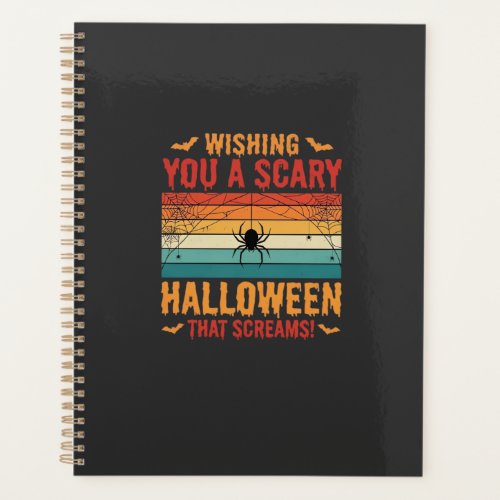 Scary Halloween Spider Web Sunset Design_1 Planner