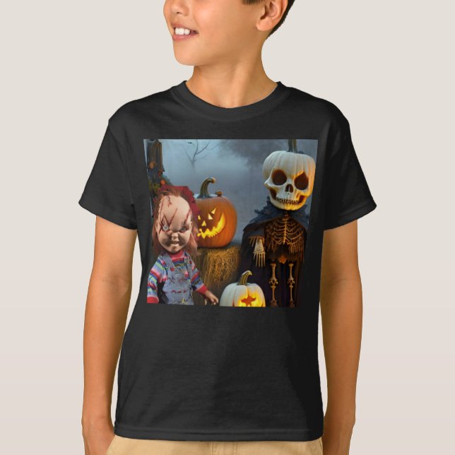 Scary Halloween. T-Shirt (Front)
