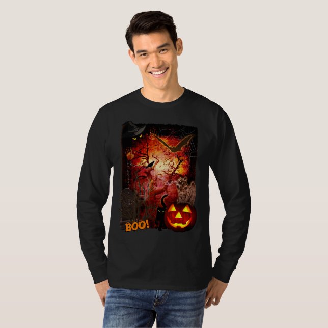 Scary Halloween  T-Shirt (Front Full)