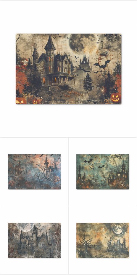 Scary Halloween Tissue Papers