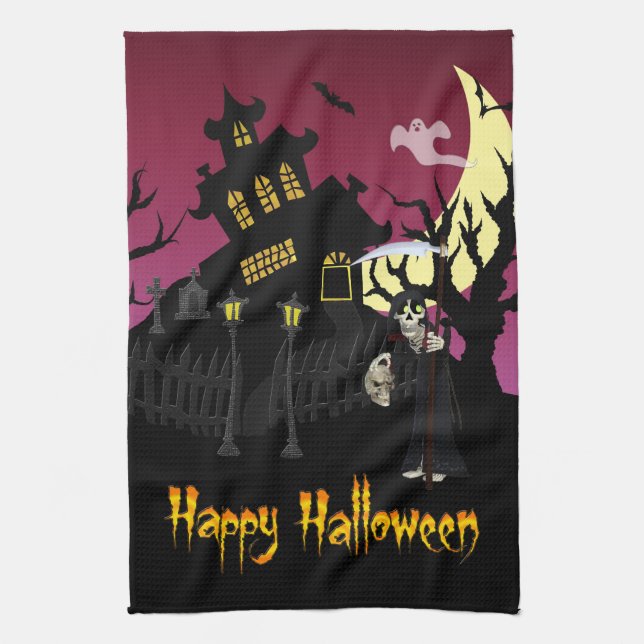 Scary Halloween Towel (Vertical)
