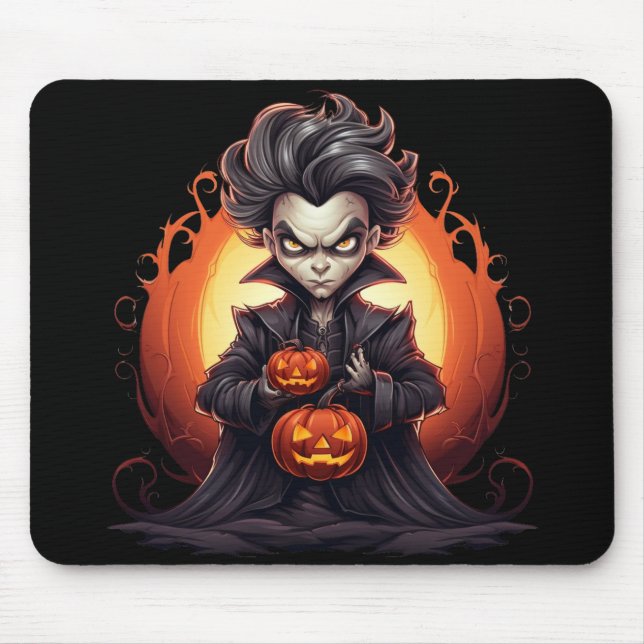 Scary Halloween Vampire Mouse Pad (Front)