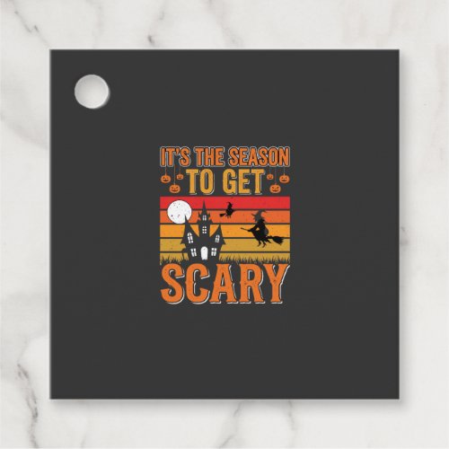 Scary Halloween Witch Haunted House Design_1 Favor Tags