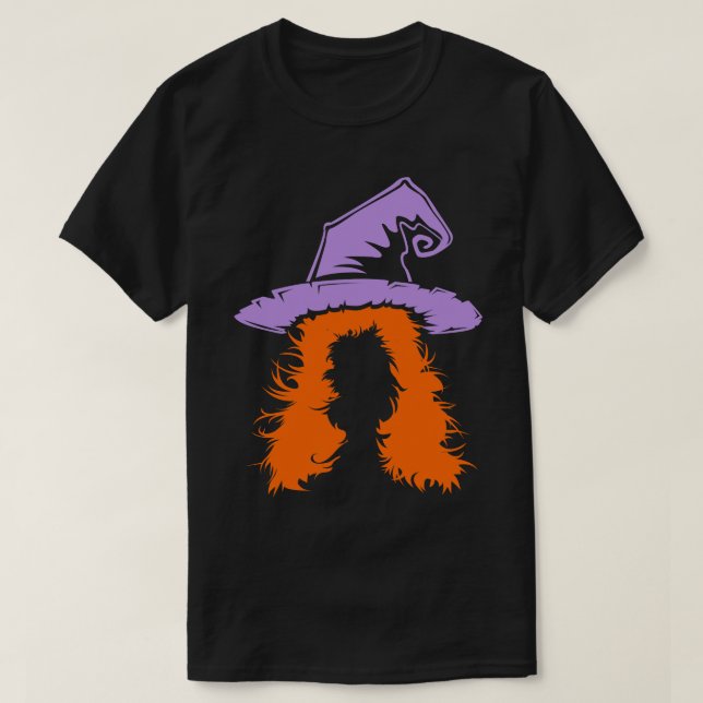 Scary Halloween Witch T-Shirt (Design Front)