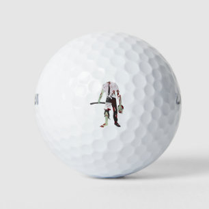 scary halloween zombie golf balls