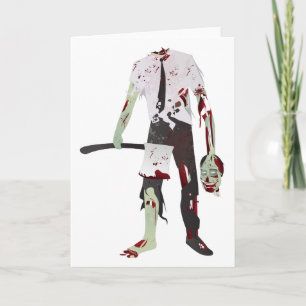 scary halloween zombie invitation
