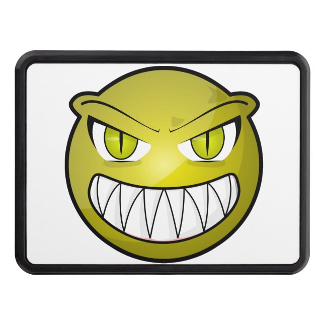 Scary Happy Face Hitch Cover (Front)
