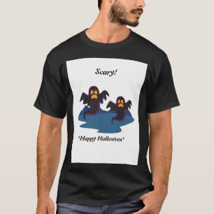 Scary Happy Halloween XL Size Clothing Men's-Tops  T-Shirt