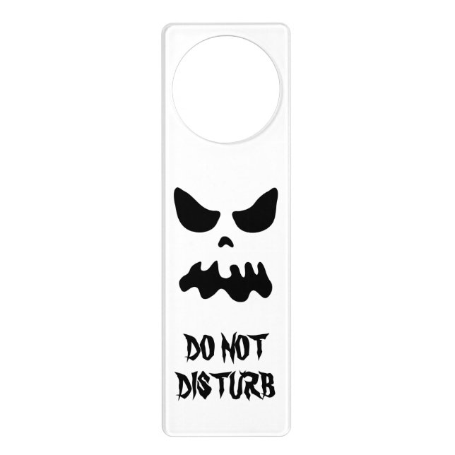 Scary haunted house Halloween door sign hanger (Front)