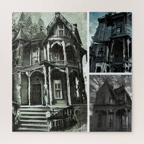 Scary Haunted Mansions Set Jigsaw Puzzle