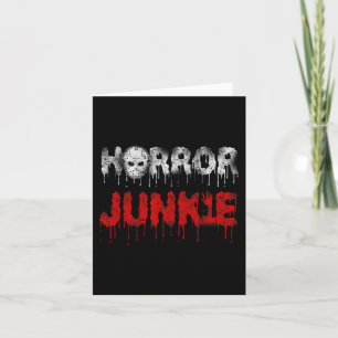 Scary Horror Movie Hockey Mask Halloween Card