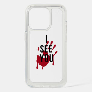 Scary “I See You” Bloody Hand Horror Phone Case