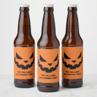 Scary Jack O Lantern Custom Orange Halloween Party