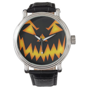 Scary Jack O Lantern Face Watch