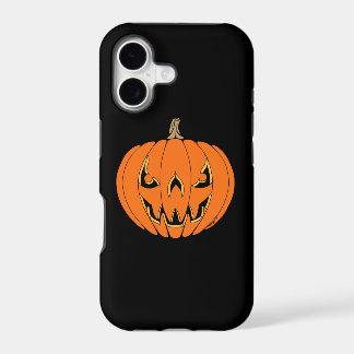 Scary Jack-o'-Lantern Halloween Design iPhone 17 Case