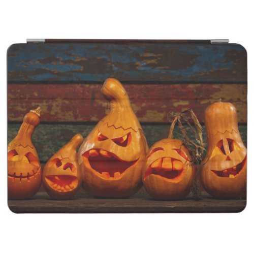 Scary Jack O Lantern Halloween Pumpkins 3 iPad Air Cover