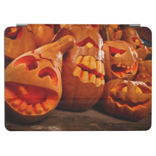 Scary Jack O Lantern Halloween Pumpkins iPad Air Cover
