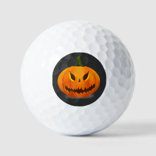 Scary Jack O'Lantern Pumpkin Golf Balls