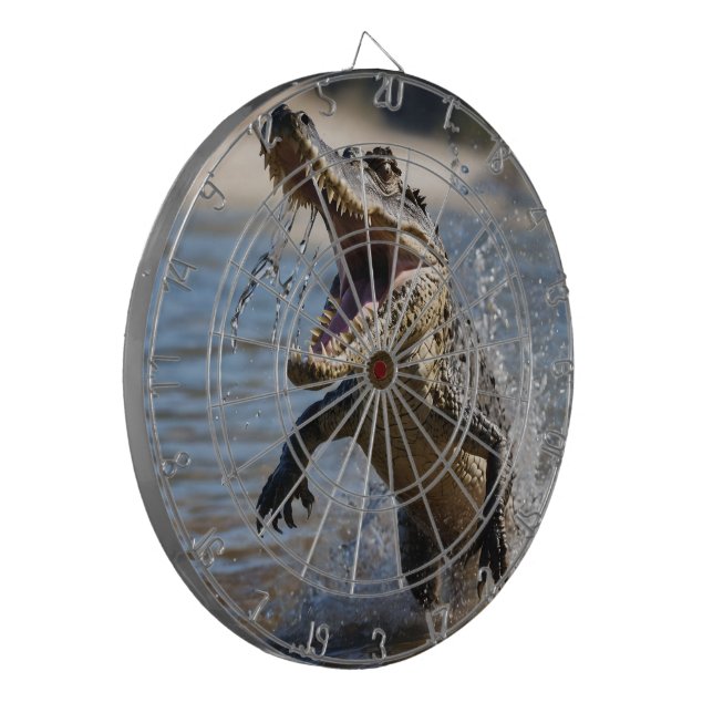 Scary Jaws: Australian Crocodile Leaping Dart Board (Front Left)