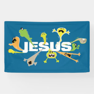 Scary Jesus Banner
