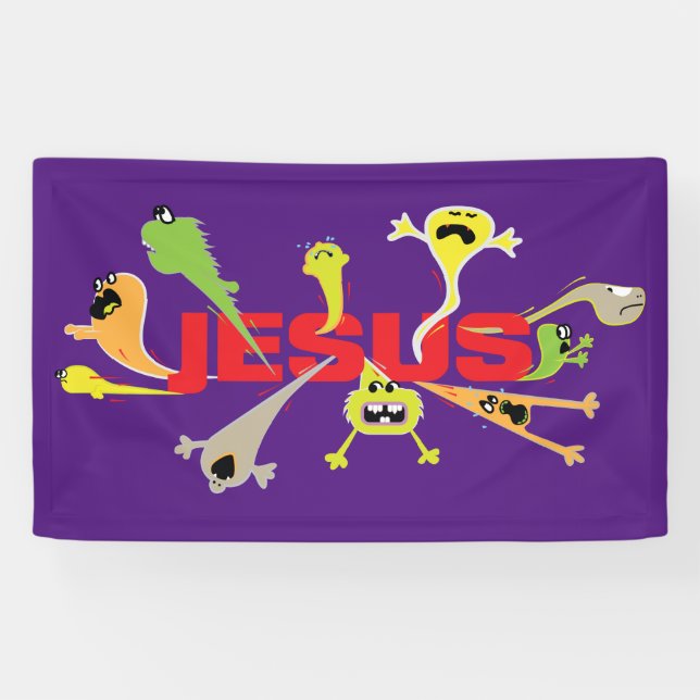 Scary Jesus Banner (Horizontal)