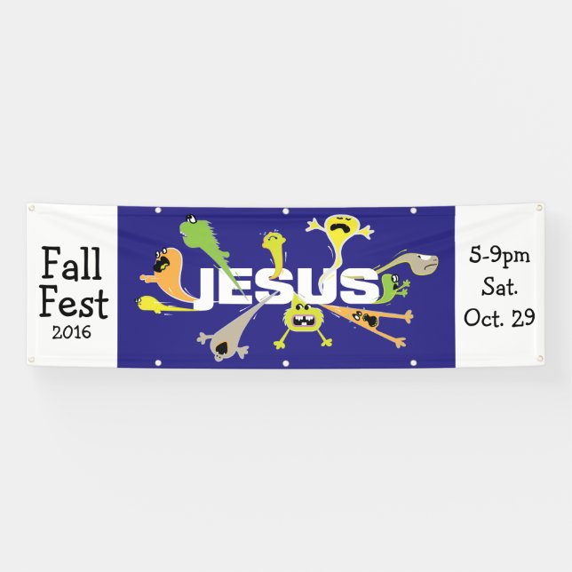Scary Jesus Banner (Horizontal)