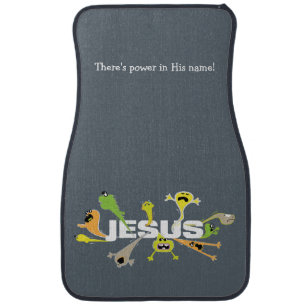 Scary Jesus Car Mat