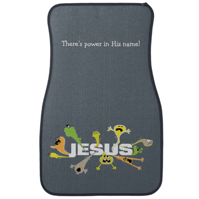 Scary Jesus Car Mat (Front)