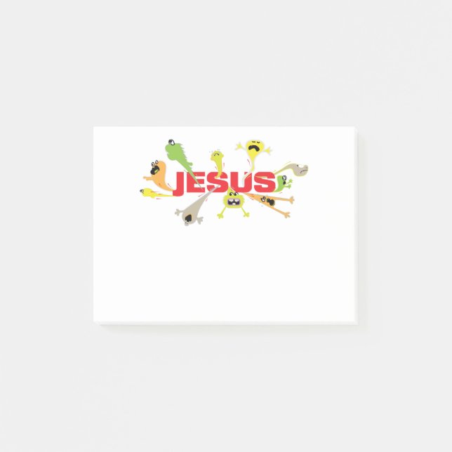Scary Jesus Post-it Notes (Front)