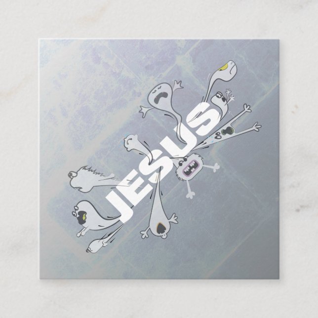 Scary Jesus Scripture Cards (Front)