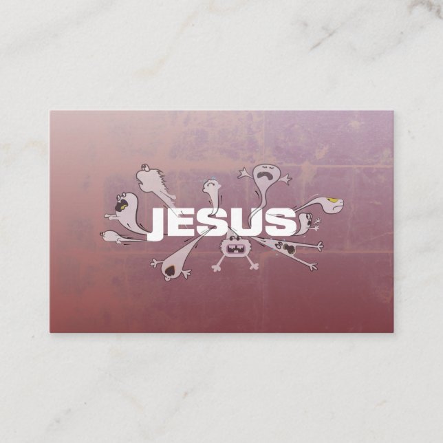 Scary Jesus Scripture Cards (Front)
