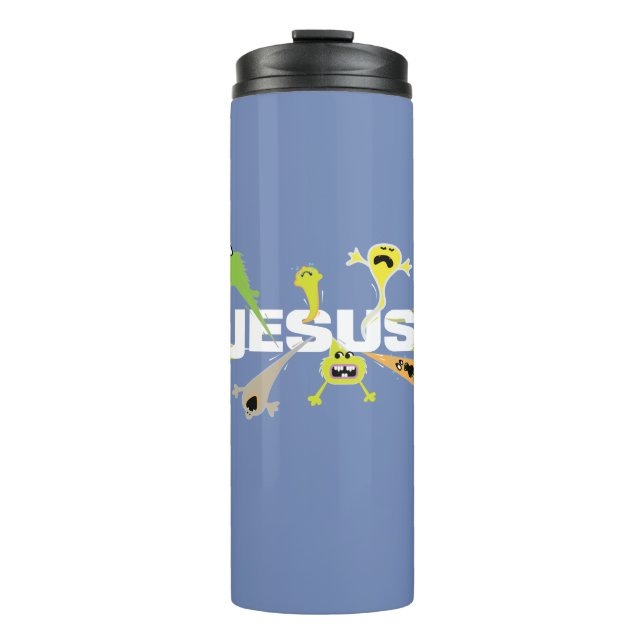 Scary Jesus Thermal Tumbler (Front)