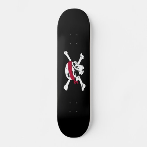 Scary Jolly Roger Pirate Skateboard Deck