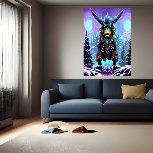 Scary large fantasy beast | AI Art Poster (Creator Uploaded)