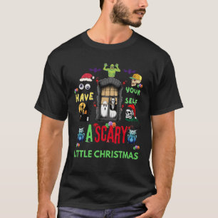 Scary Little Christmas Horror Holiday Design  T-Shirt