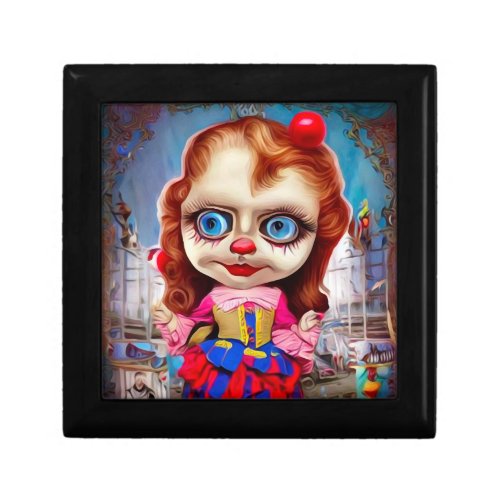 Scary Little Clown Doll Gift Box