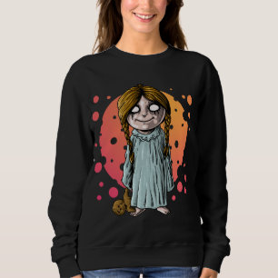 Scary little girl sweatshirt